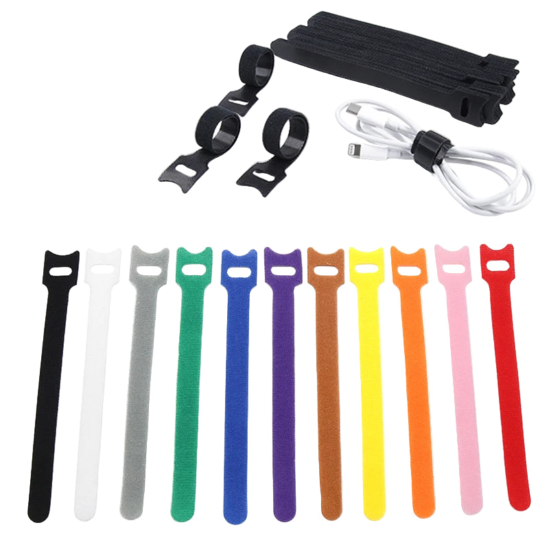 Verstellbare Nylon Kabelbinder 200mm – Wiederverwendbar