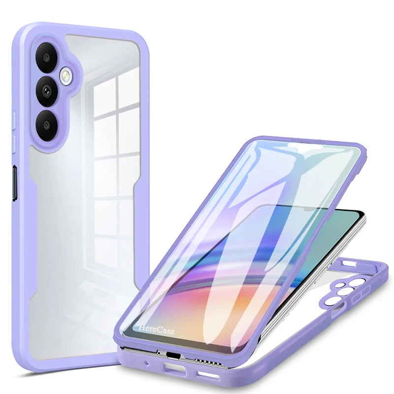 Coque 360° avec protection d'écran pour Galaxy série A