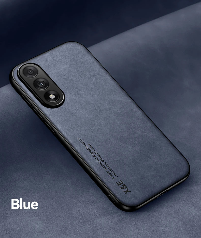 Magnetische Schafsleder Hülle für Galaxy S25–S9 Plus