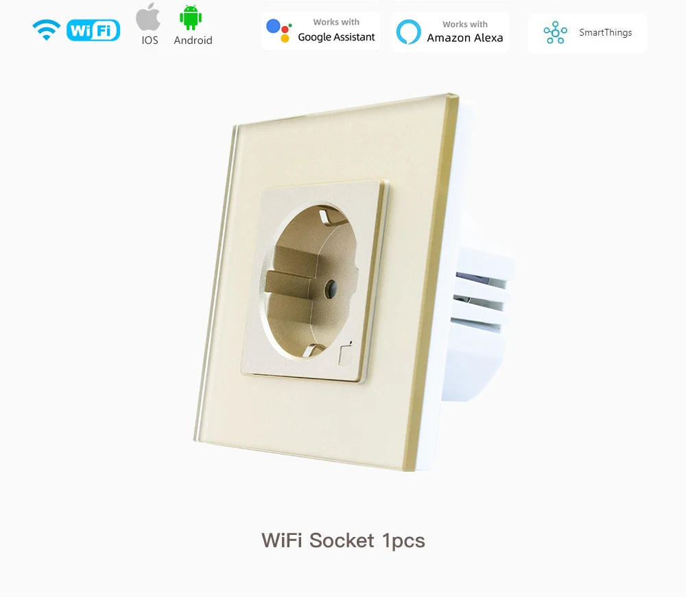 Smart WLAN Steckdose EU USB Typ-C Timer Alexa