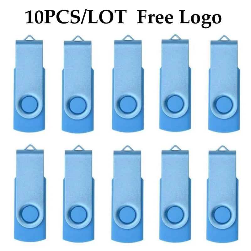 10 Stück USB 2.0 Stick 4–64GB mit Logo
