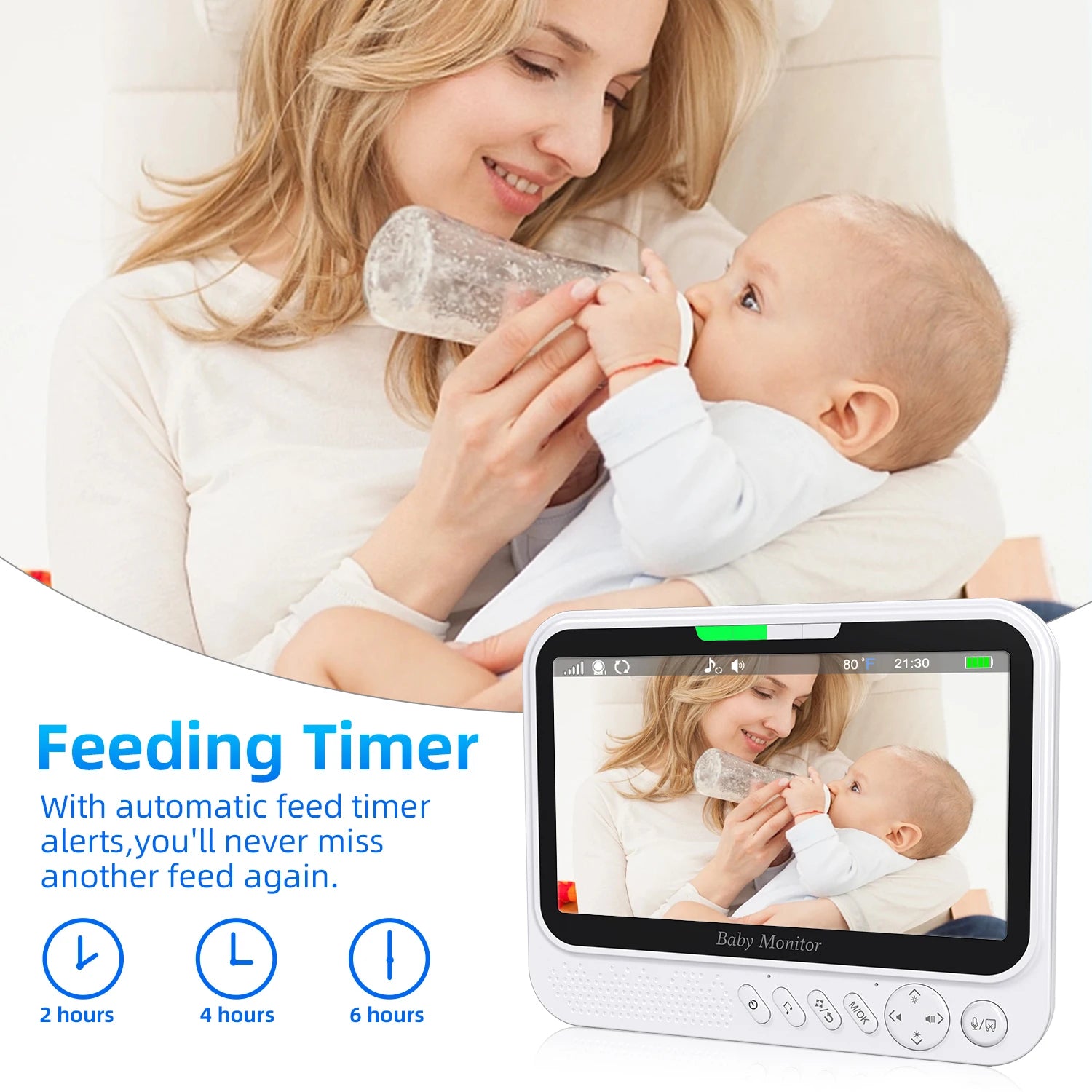 Video Babyphone 7" mit Kamera & Nachtsicht