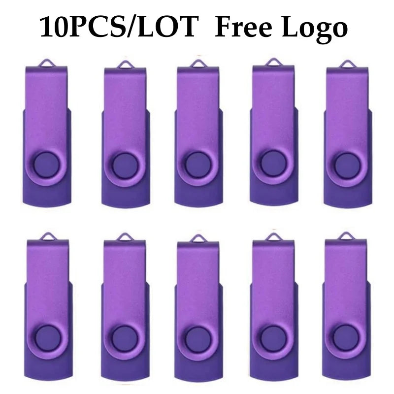 10 Stück USB 2.0 Stick 4–64GB mit Logo