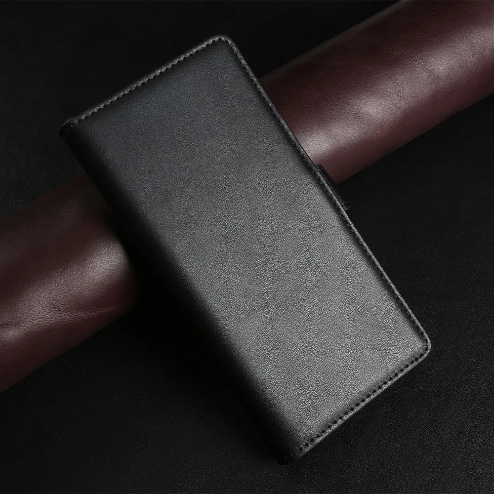 Wallet Hülle aus Echtleder für Samsung Galaxy S25 S24