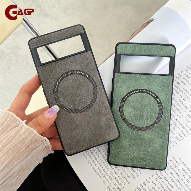 Luxuriöse Leder-Magsafe-Hülle für Pixel