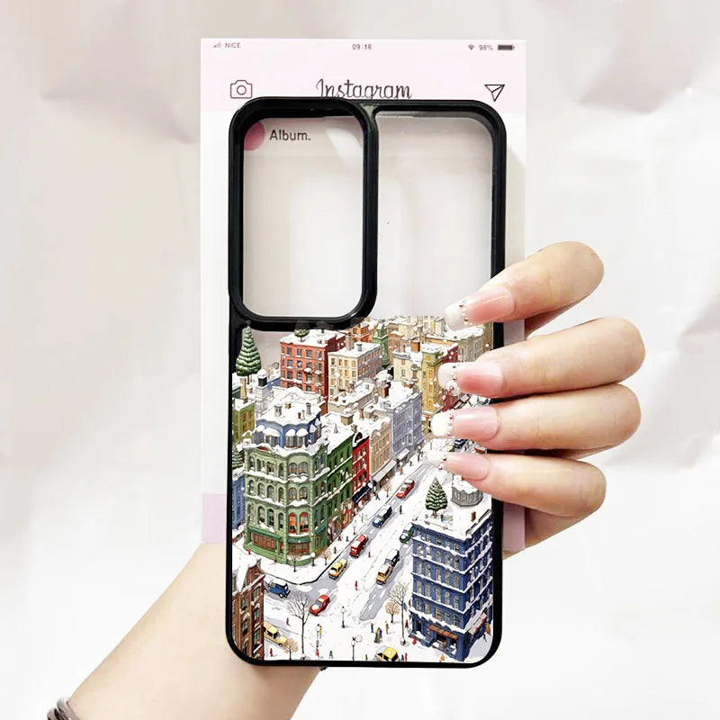 Süße Winter Schnee Handyhülle für Samsung S25