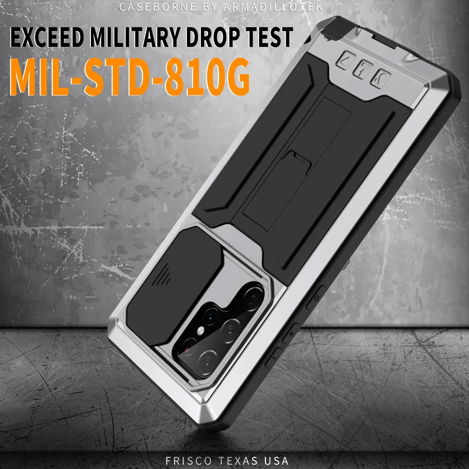 Metall Schutzhülle mit Ständer für Galaxy S25 Ultra