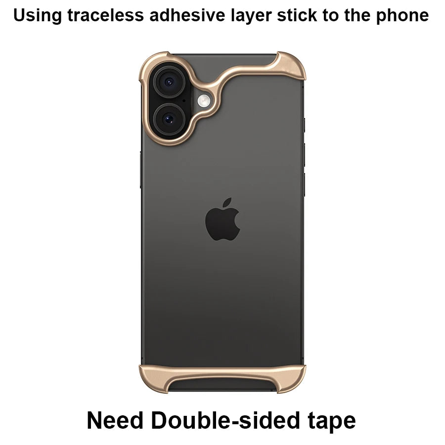 Luxus Arc Metall Bumper Hülle für iPhone 17 Pro Max