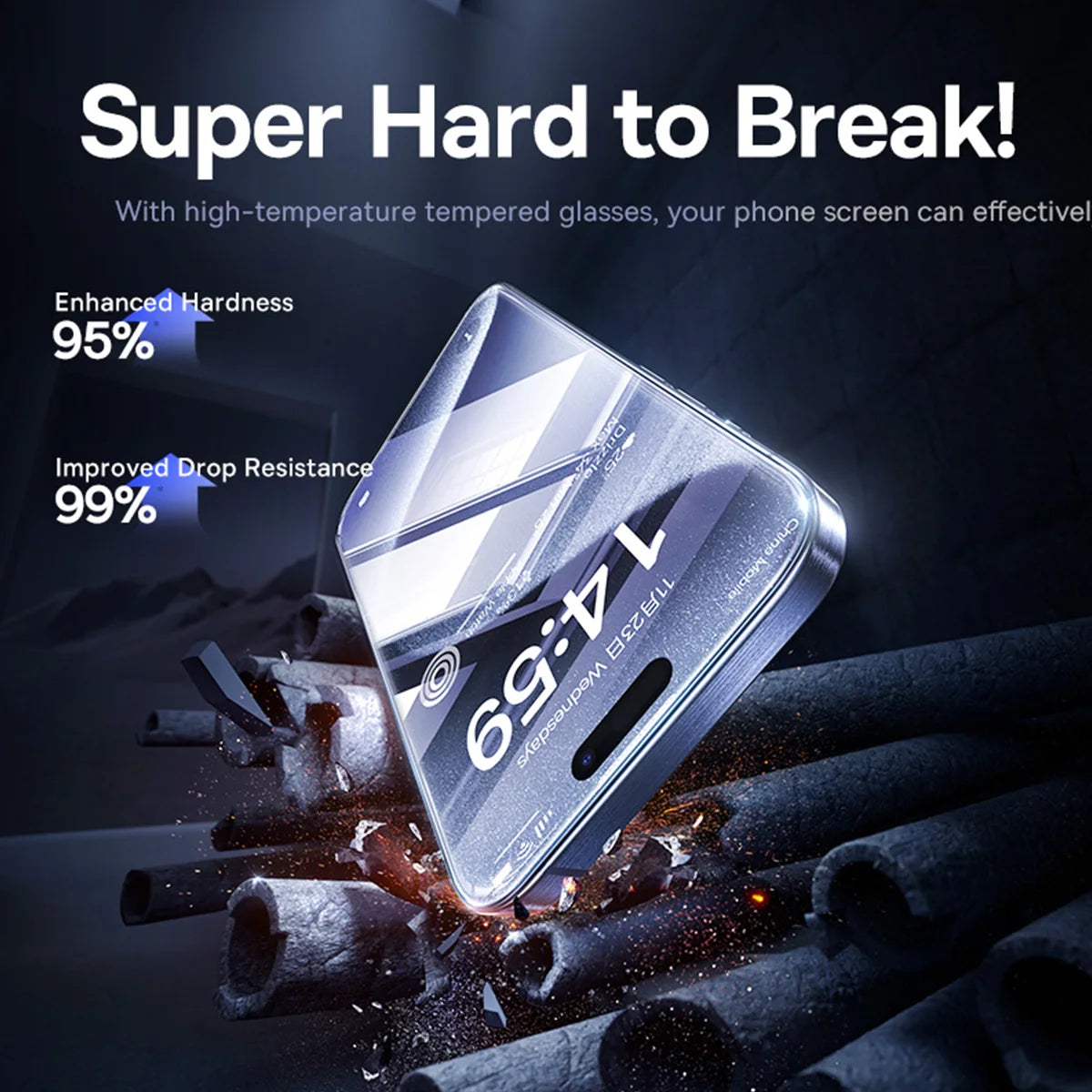 Baseus Displayschutz iPhone Klar