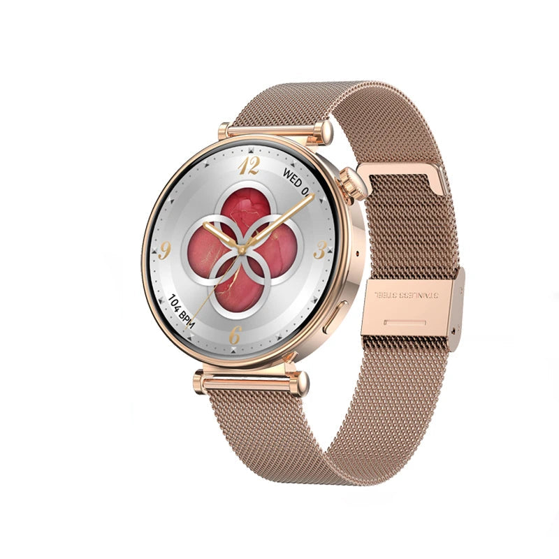 Elegant women's smartwatch GPS NFC fullscreen 2025