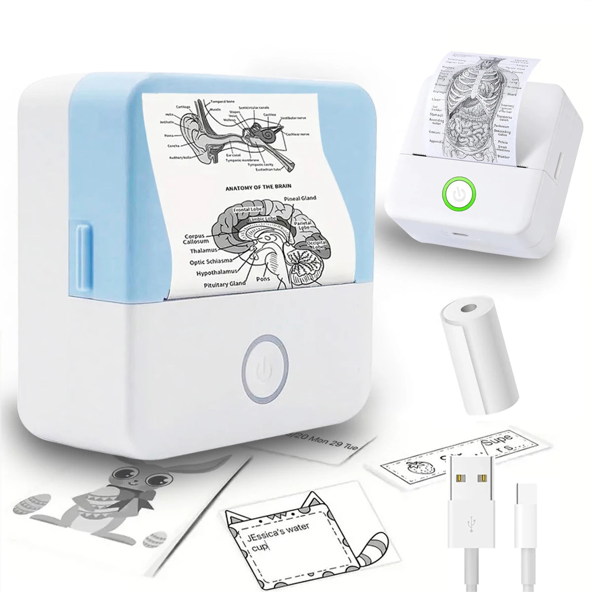 Mini Bluetooth HD thermal printer for students