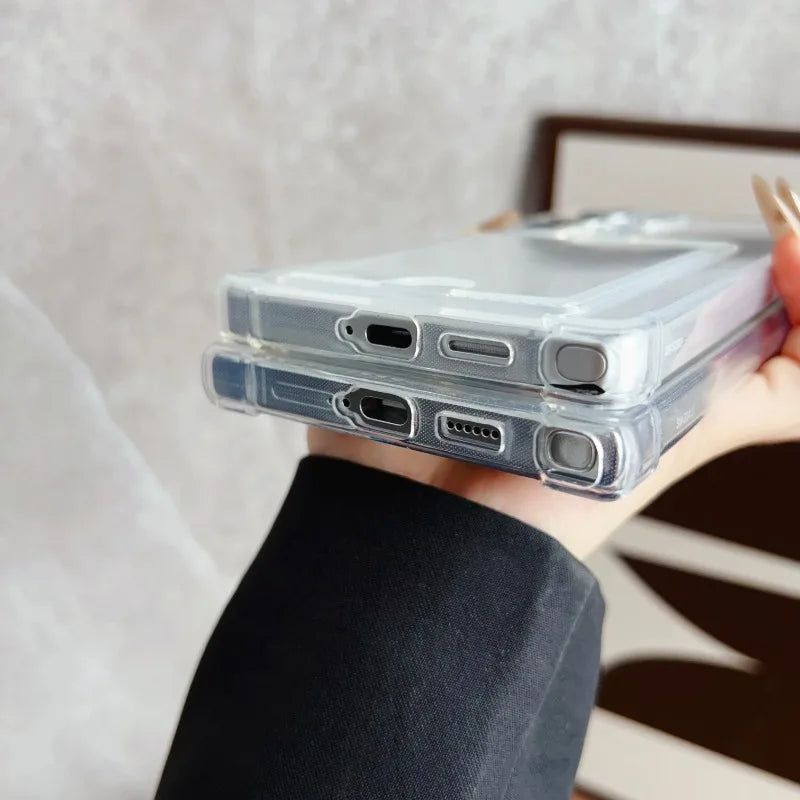 Luxus Soft Card Holder Hülle für Samsung Galaxy S25