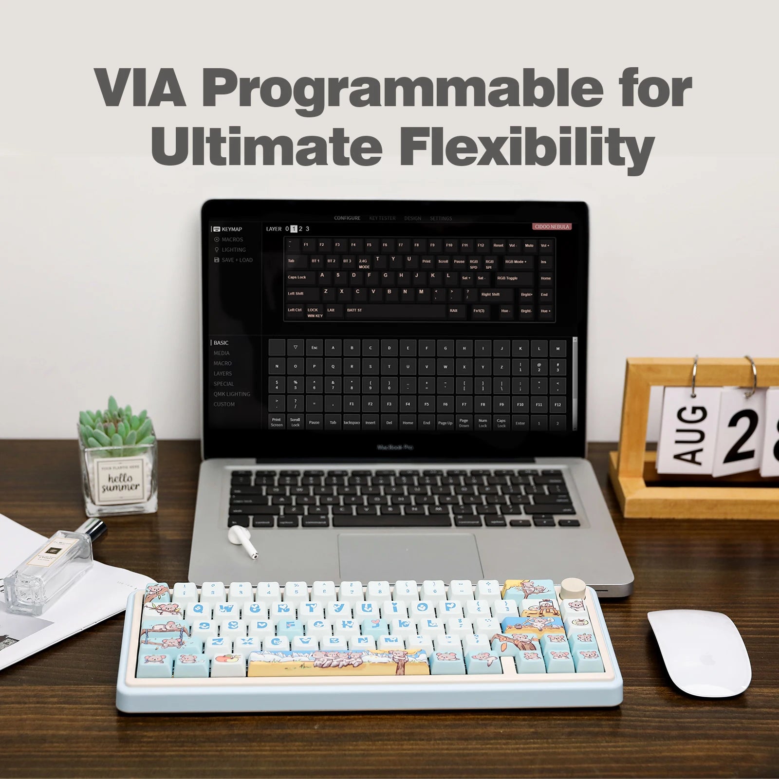 CIDOO NEBULA 65% Mechanische Tastatur