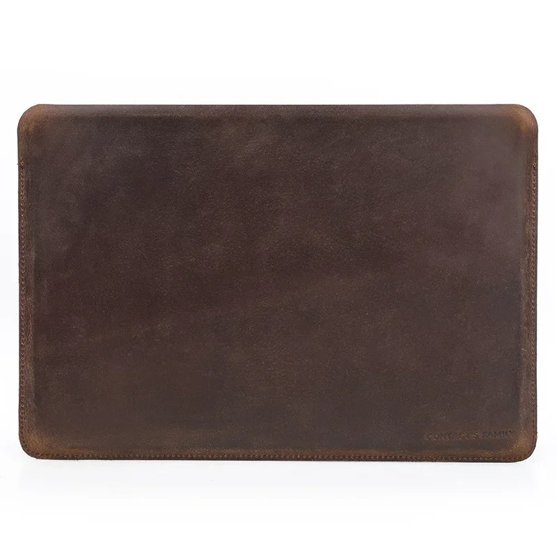 Handgefertigte Leder-Laptoptasche MacBook Air 13,6 Zoll