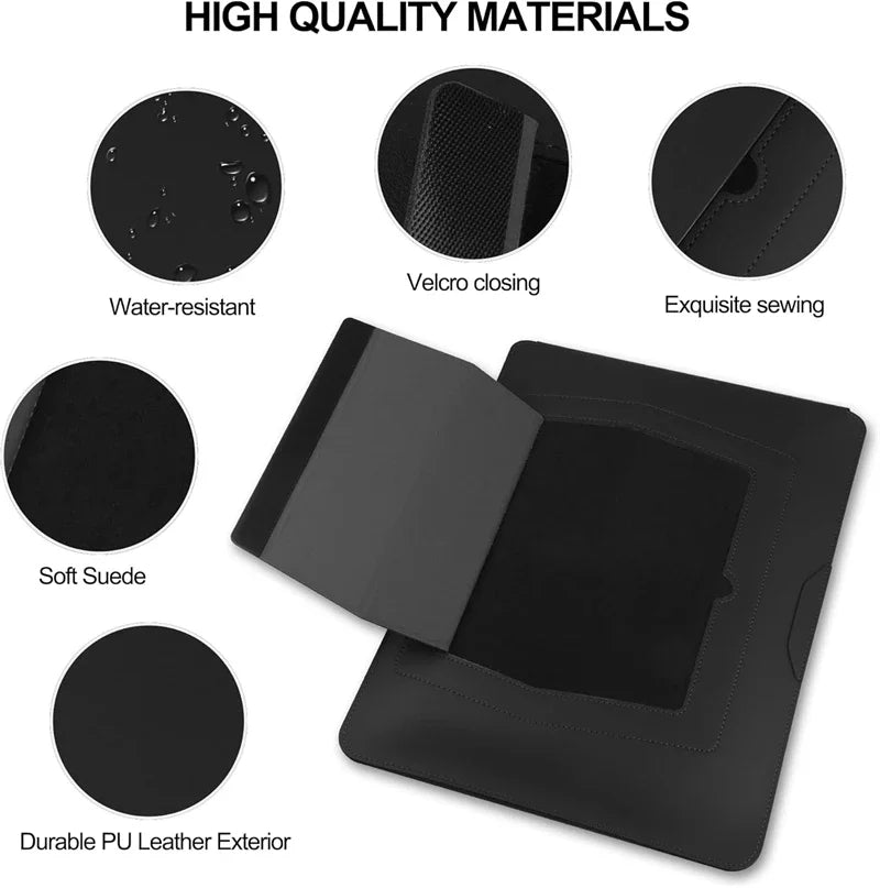 Lederhülle mit Ständer für MacBook Air/Pro 13–16 Zoll