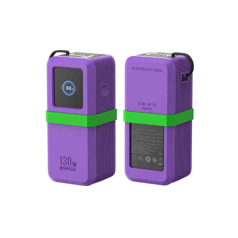 20000mAh Powerbank 130W Schnellladung mit Kabelfach