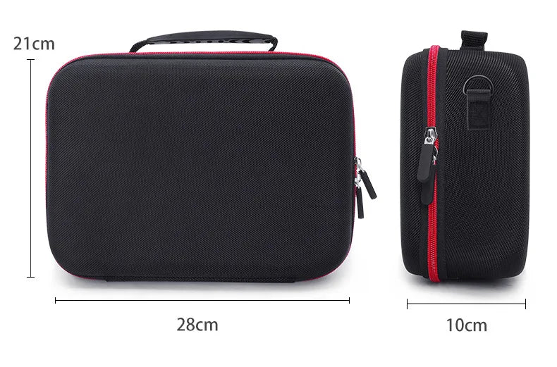 Tragetasche für Powerbank, Adapter & Mini PC mit Schultergurt -Grosse Schutztasche für 3,5 Zoll externe Festplatten