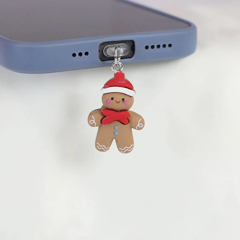 Weihnachts Keks Mann Staubstecker für iPhone Samsung