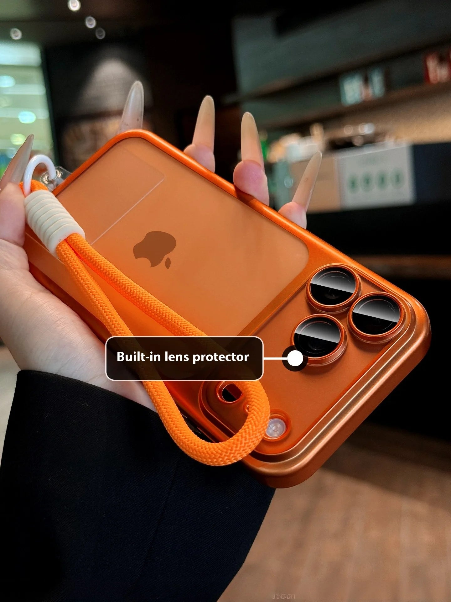 Luxus Matte Hülle mit Lanyard für iPhone 17 Pro Max