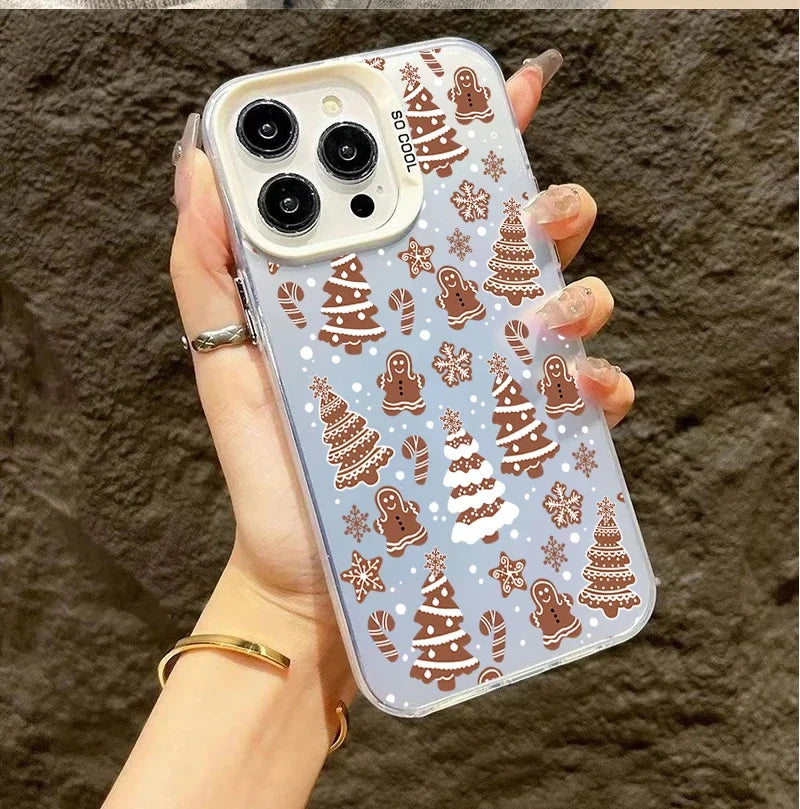 Weihnachts-Schneeflocken Hülle für Samsung S26