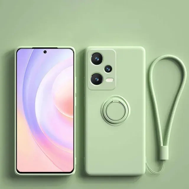 Silikonhülle mit Ring für Xiaomi & Redmi