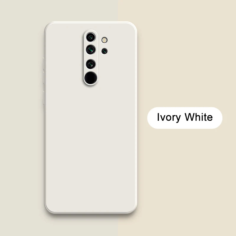 Quadratische Silikonhülle Redmi Note 8 Pro