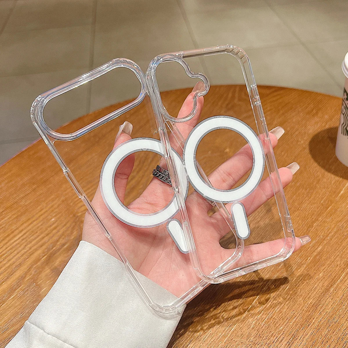 Kristallklare Magnethülle für iPhone 17 Pro Max