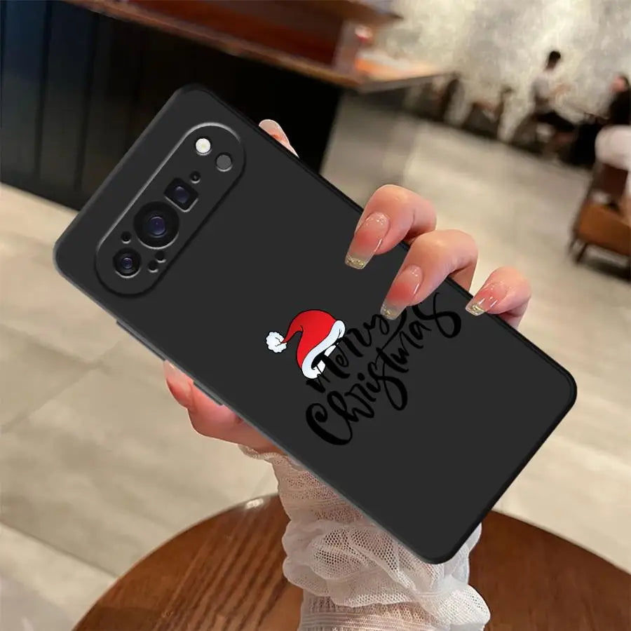 Schwarze Soft Shell Hülle für Google Pixel 8 9 und 10