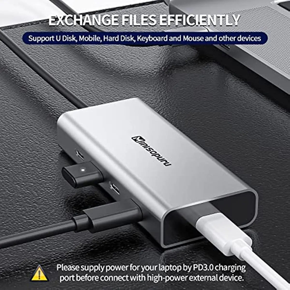 Minisopuru USB C Hub 10Gbps Adapter
