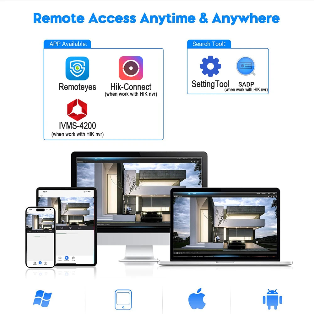 8MP PTZ IP Kamera 5X Zoom Outdoor mit POE