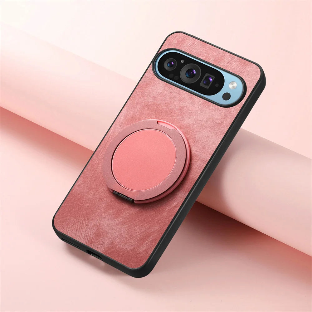 Magsafe Lederhülle mit Ständer Pixel