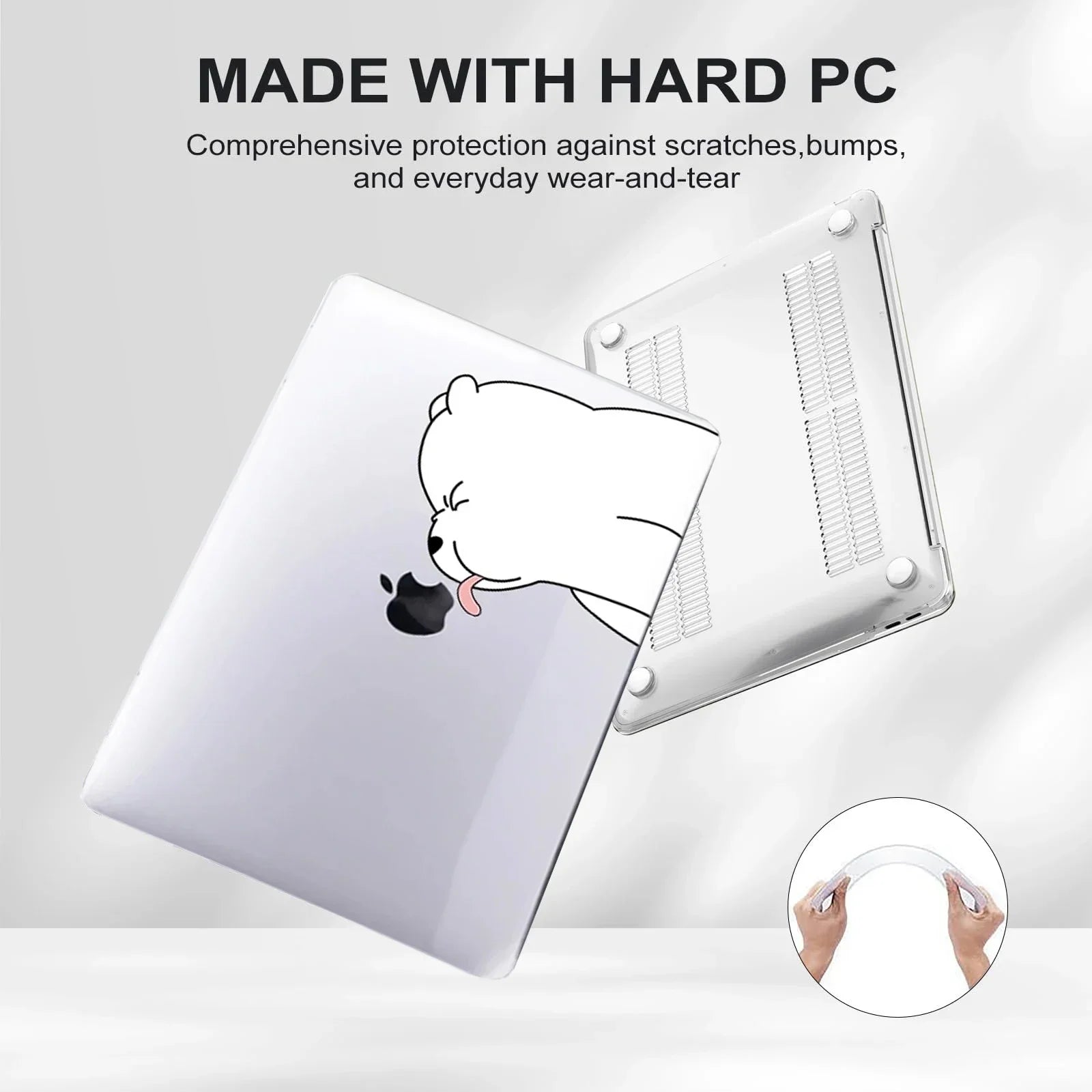Hard shell case with print for MacBook