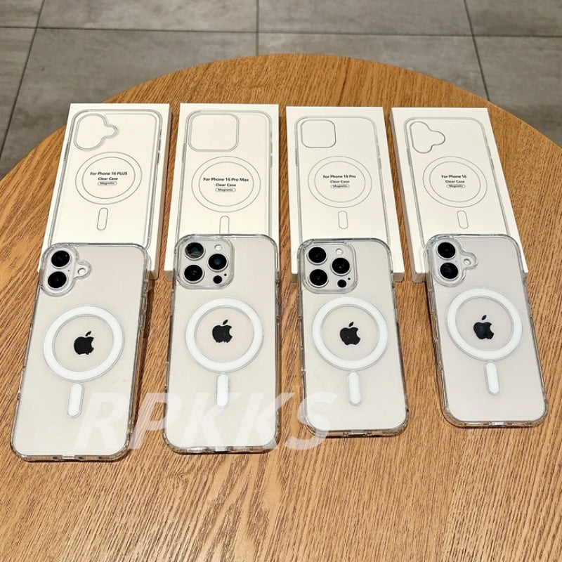 Kristallklare Magsafe Hülle iPhone 7-16