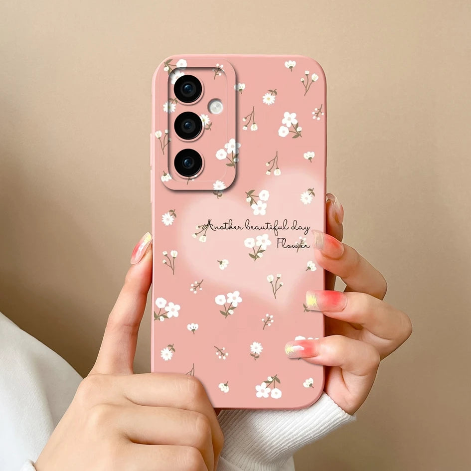 Leopard print silicone case with camera protection