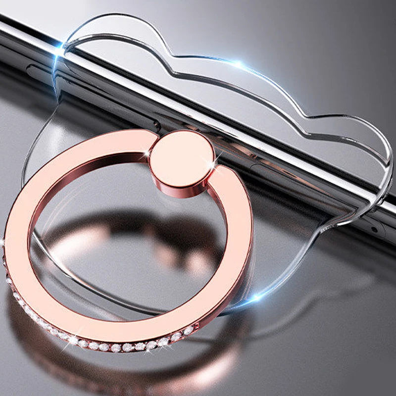 Transparenter 360° Handy-Ringhalterständer