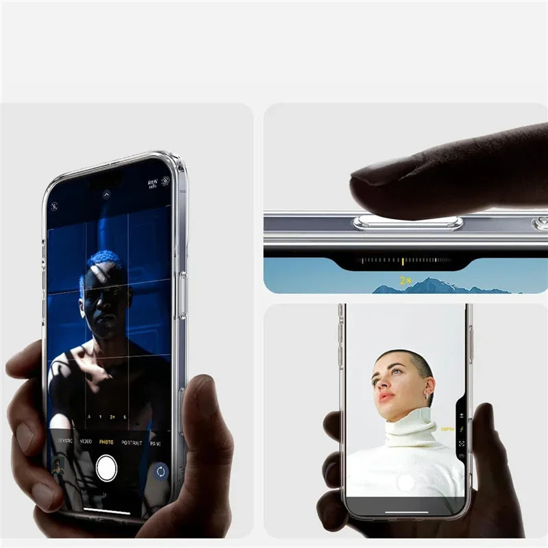 Transparente MagSafe-Hülle mit Kameraschutz iPhone 17