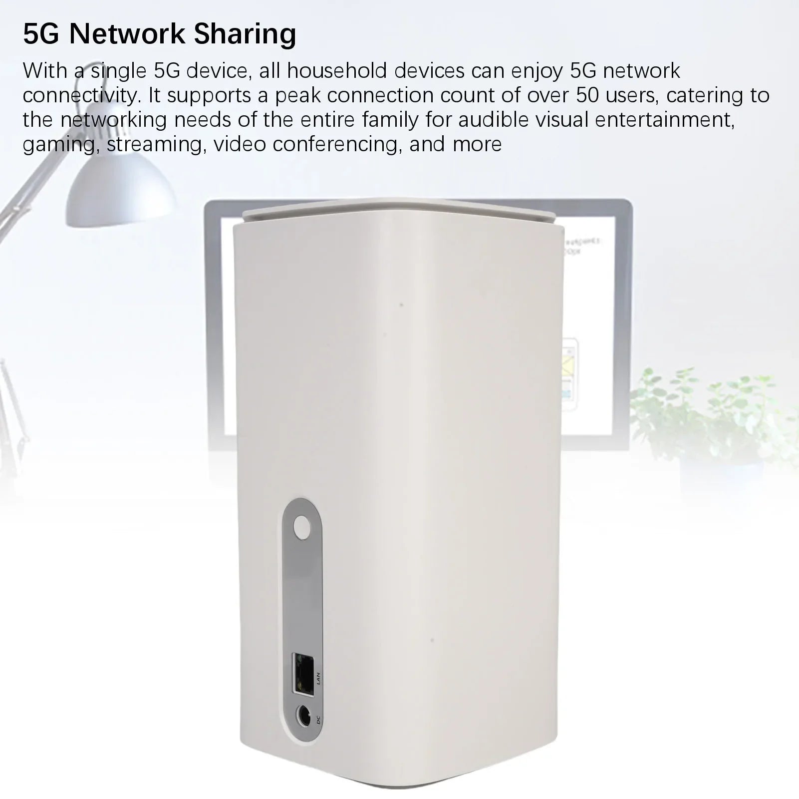 5G WiFi 6 Dual-Band Router with SIM Slot