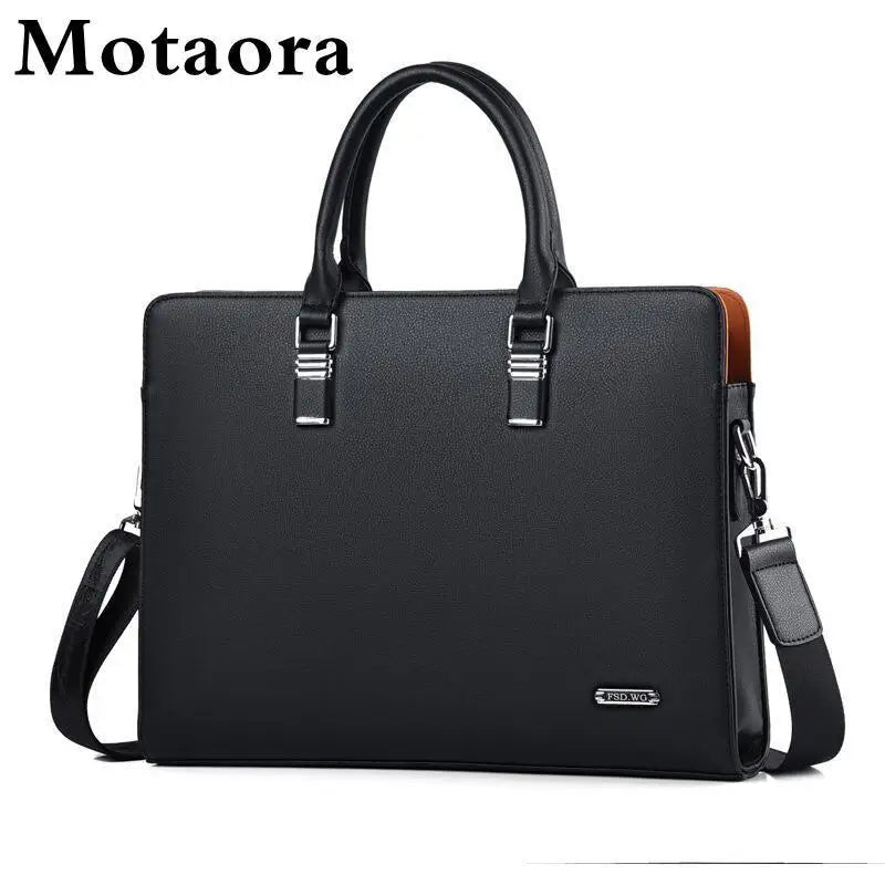 MOTAORA Echtleder Laptoptasche 14-15,6 Zoll