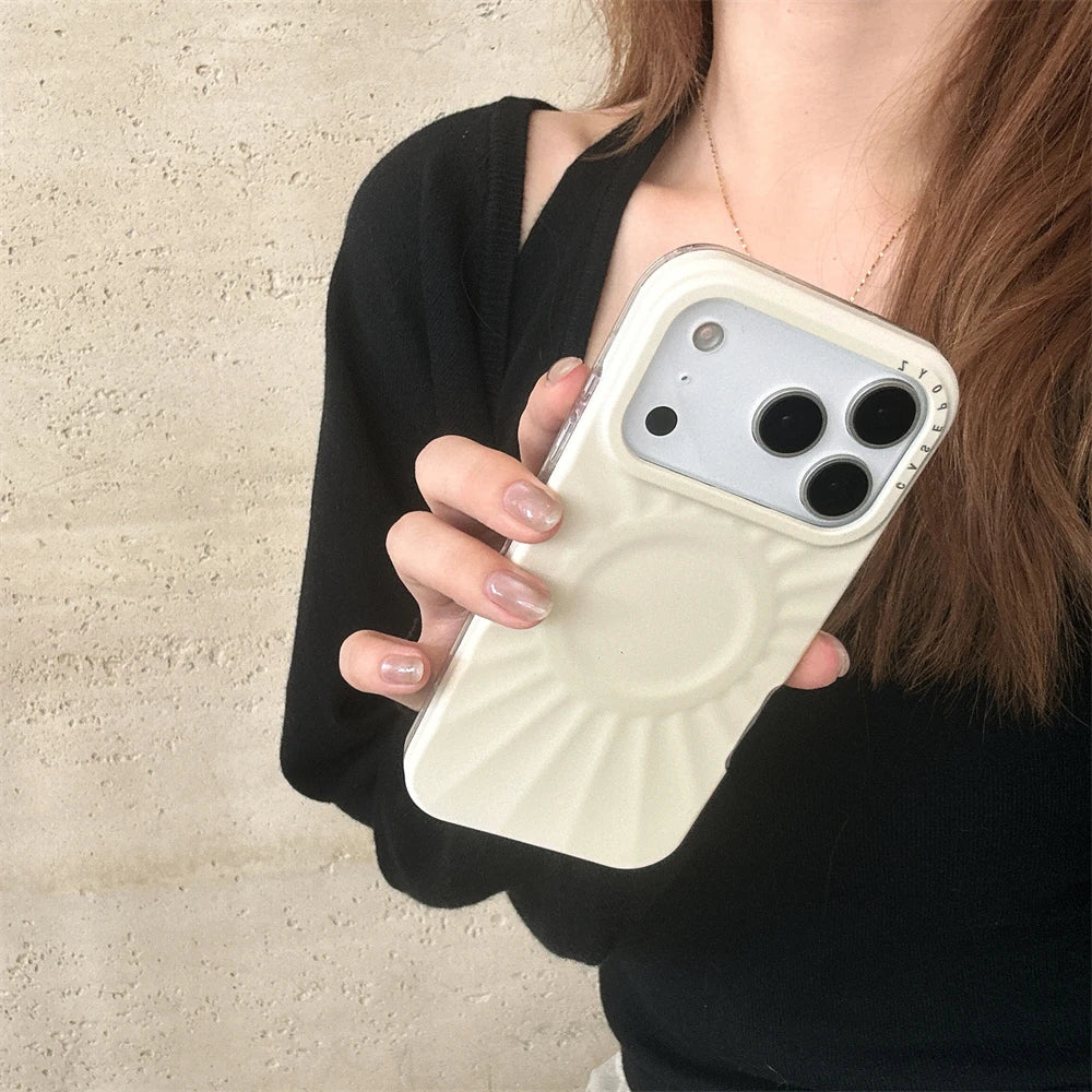 Luxus Ripple Silikon Hülle MagSafe iPhone Pro Max