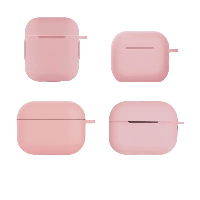 Rosa Silikon Airpods Hülle Schutzcase