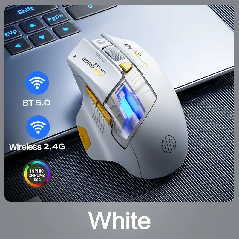 Ergonomische Drahtlose Bluetooth Maus 12800 DPI RGB