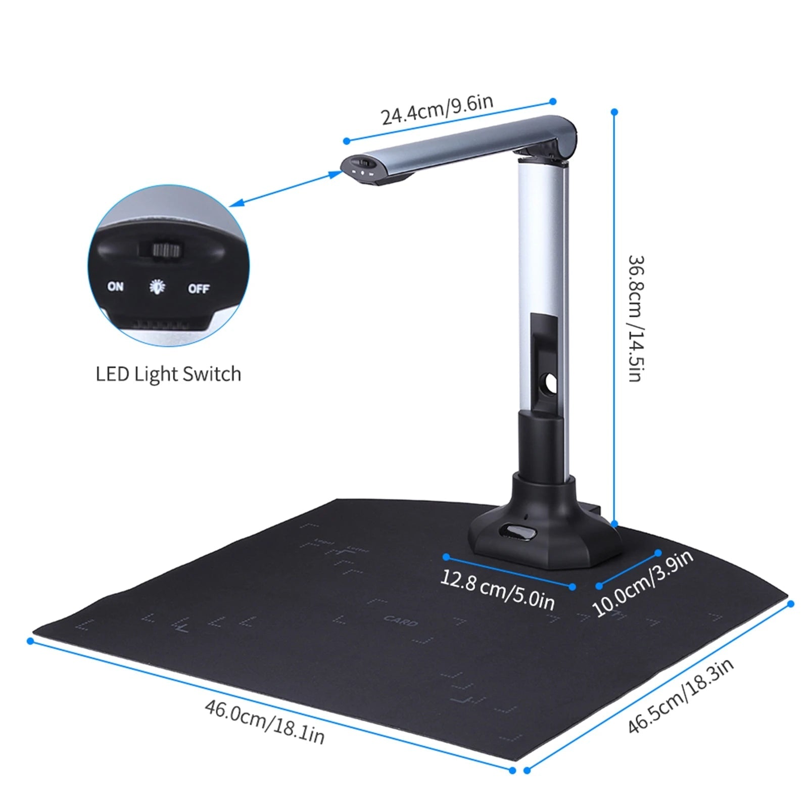 Portable Document Scanner 10MP HD Foldable