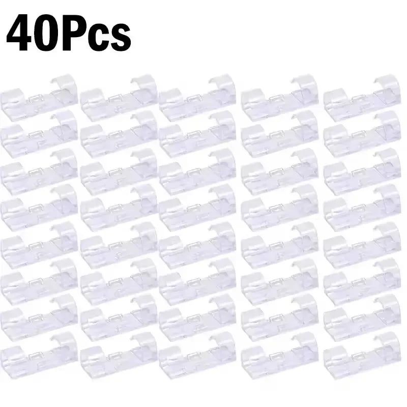 Selbstklebende Kabelclips 5–60 Stück Organizer