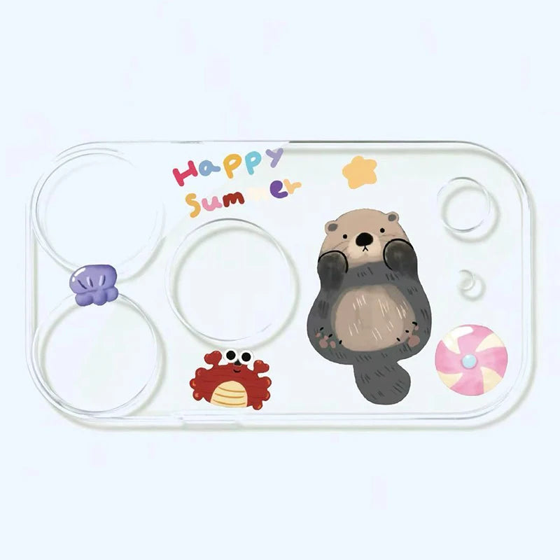 Niedlicher Doodle Kamera-Objektivschutz iPhone 17