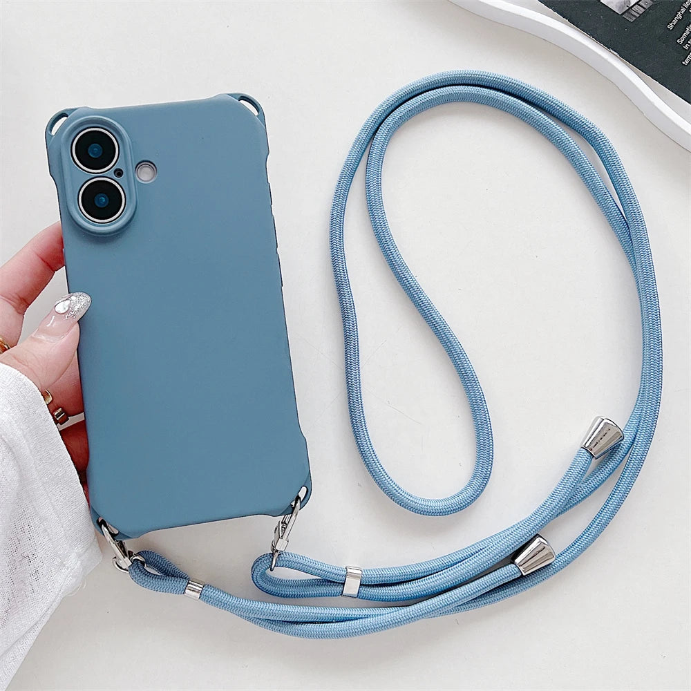 Umhängeband Silikonhülle für iPhone 17–11 Pro