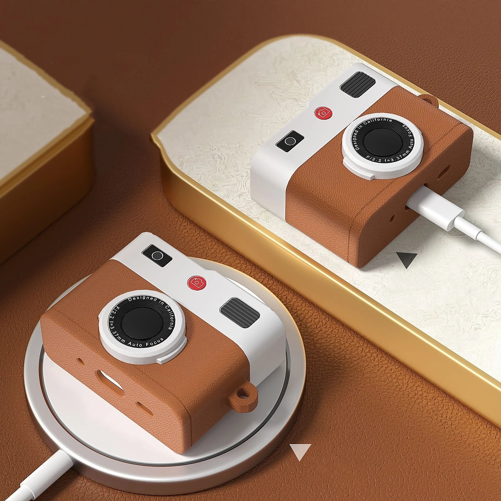 Retro Kamera Design Silikonhülle für AirPods Pro 3