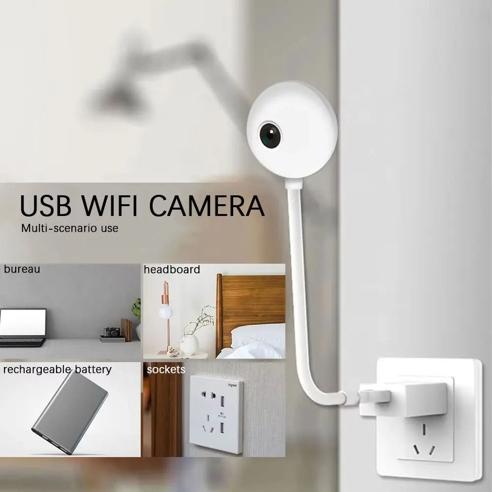 5MP Mini WiFi Babymonitor Kamera mit AI Tracking