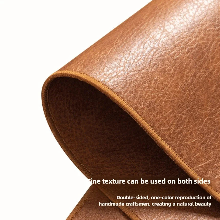 Retro XL Mauspad wasserfest PU Wildleder