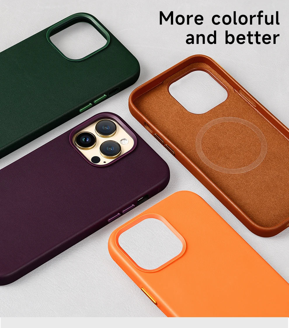 Offizielle MagSafe Lederhülle iPhone