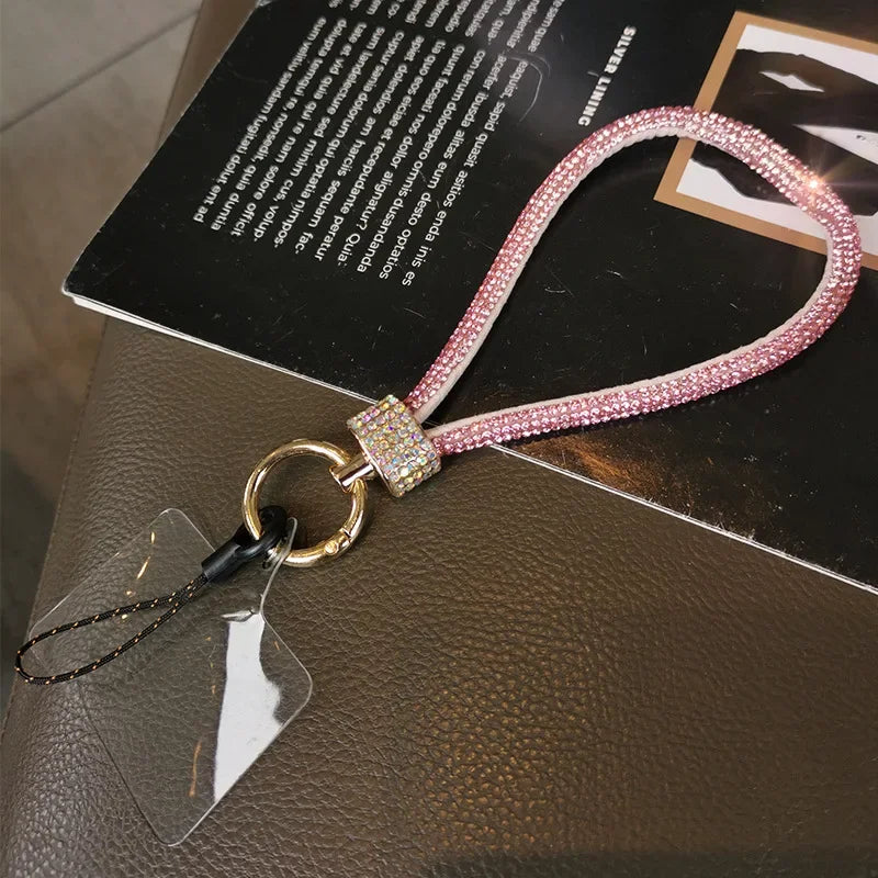 Luxuriöses Strass Handgelenk-Lanyard kurz